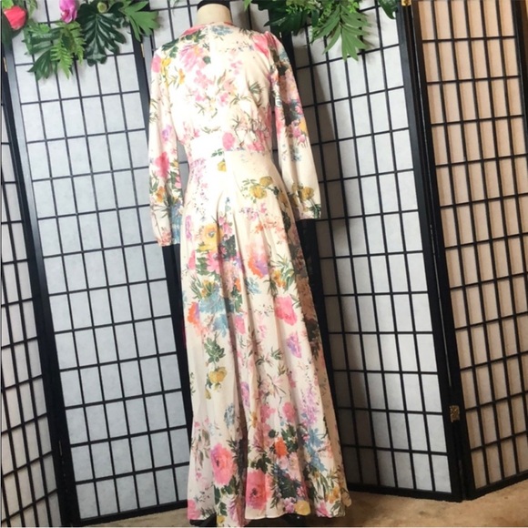 CHICWISH ONLY IN DREAMS FLORAL BUTTON DOWN MAXI DRESS M - Picture 6 of 8